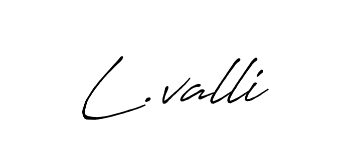 Make a beautiful signature design for name L.valli. With this signature (Antro_Vectra_Bolder) style, you can create a handwritten signature for free. L.valli signature style 7 images and pictures png