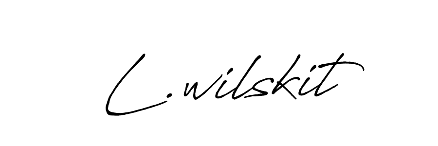 Once you've used our free online signature maker to create your best signature Antro_Vectra_Bolder style, it's time to enjoy all of the benefits that L.wilskit name signing documents. L.wilskit signature style 7 images and pictures png