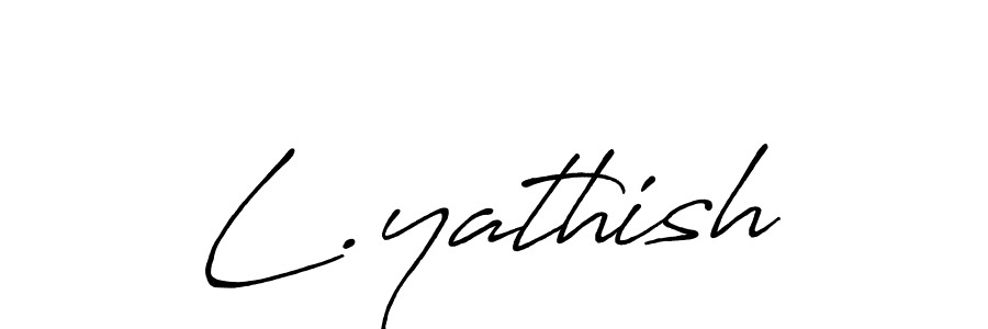 L.yathish stylish signature style. Best Handwritten Sign (Antro_Vectra_Bolder) for my name. Handwritten Signature Collection Ideas for my name L.yathish. L.yathish signature style 7 images and pictures png