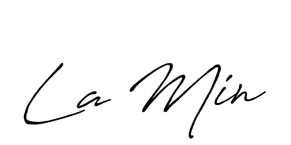 Once you've used our free online signature maker to create your best signature Antro_Vectra_Bolder style, it's time to enjoy all of the benefits that La Min name signing documents. La Min signature style 7 images and pictures png