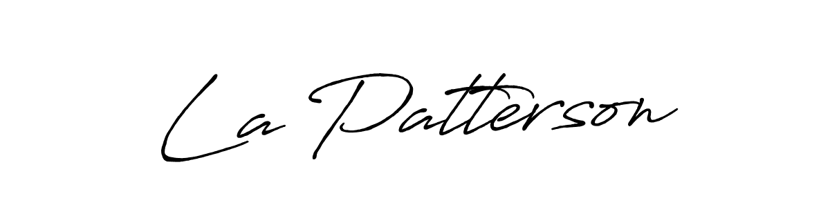 Make a beautiful signature design for name La Patterson. Use this online signature maker to create a handwritten signature for free. La Patterson signature style 7 images and pictures png