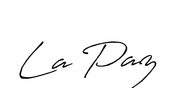 Similarly Antro_Vectra_Bolder is the best handwritten signature design. Signature creator online .You can use it as an online autograph creator for name La Paz. La Paz signature style 7 images and pictures png