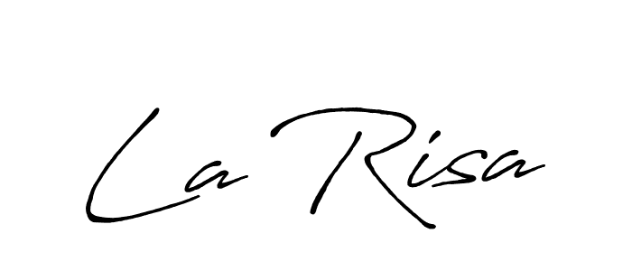 La Risa stylish signature style. Best Handwritten Sign (Antro_Vectra_Bolder) for my name. Handwritten Signature Collection Ideas for my name La Risa. La Risa signature style 7 images and pictures png