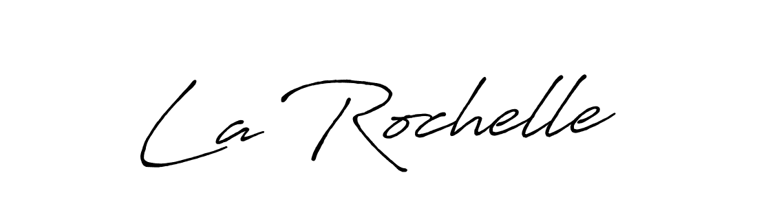 Design your own signature with our free online signature maker. With this signature software, you can create a handwritten (Antro_Vectra_Bolder) signature for name La Rochelle. La Rochelle signature style 7 images and pictures png