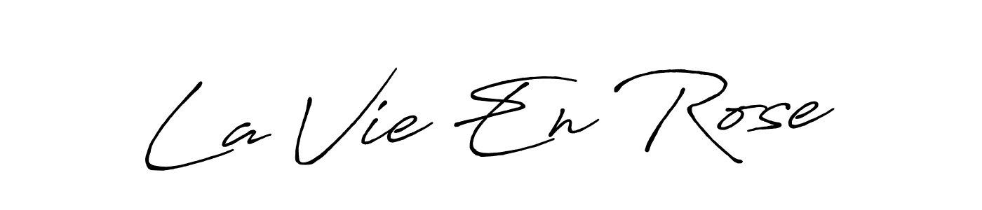 It looks lik you need a new signature style for name La Vie En Rose. Design unique handwritten (Antro_Vectra_Bolder) signature with our free signature maker in just a few clicks. La Vie En Rose signature style 7 images and pictures png