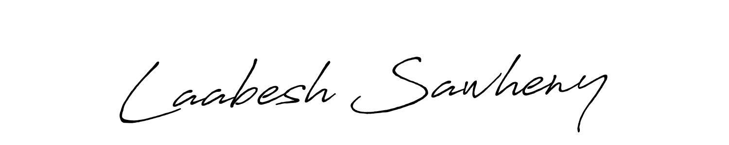 Laabesh Sawheny stylish signature style. Best Handwritten Sign (Antro_Vectra_Bolder) for my name. Handwritten Signature Collection Ideas for my name Laabesh Sawheny. Laabesh Sawheny signature style 7 images and pictures png