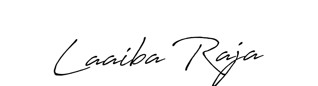 Use a signature maker to create a handwritten signature online. With this signature software, you can design (Antro_Vectra_Bolder) your own signature for name Laaiba Raja. Laaiba Raja signature style 7 images and pictures png