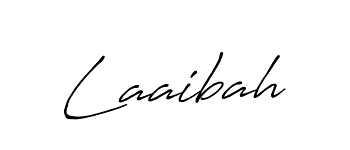 How to make Laaibah signature? Antro_Vectra_Bolder is a professional autograph style. Create handwritten signature for Laaibah name. Laaibah signature style 7 images and pictures png