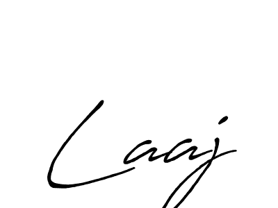 Laaj stylish signature style. Best Handwritten Sign (Antro_Vectra_Bolder) for my name. Handwritten Signature Collection Ideas for my name Laaj. Laaj signature style 7 images and pictures png