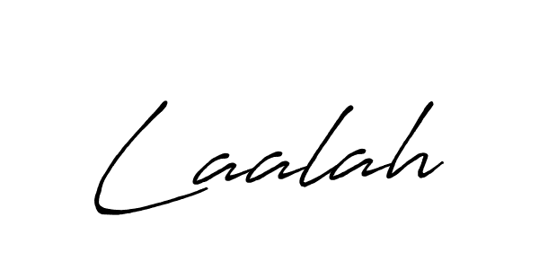 Use a signature maker to create a handwritten signature online. With this signature software, you can design (Antro_Vectra_Bolder) your own signature for name Laalah. Laalah signature style 7 images and pictures png