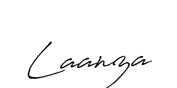 Make a beautiful signature design for name Laanza. With this signature (Antro_Vectra_Bolder) style, you can create a handwritten signature for free. Laanza signature style 7 images and pictures png