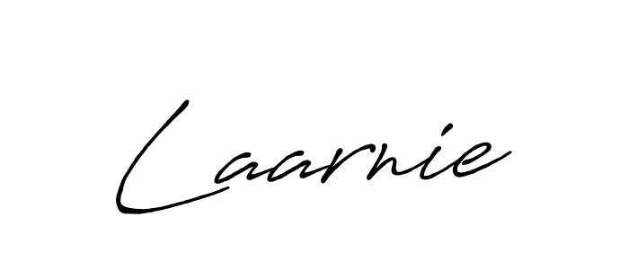 Make a beautiful signature design for name Laarnie. With this signature (Antro_Vectra_Bolder) style, you can create a handwritten signature for free. Laarnie signature style 7 images and pictures png