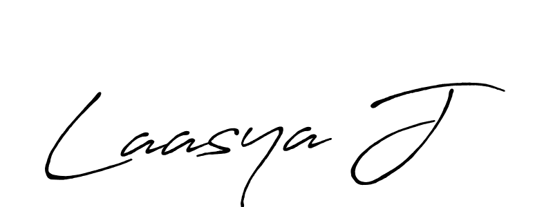 Once you've used our free online signature maker to create your best signature Antro_Vectra_Bolder style, it's time to enjoy all of the benefits that Laasya J name signing documents. Laasya J signature style 7 images and pictures png