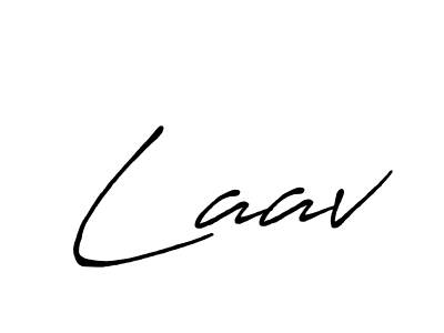 Use a signature maker to create a handwritten signature online. With this signature software, you can design (Antro_Vectra_Bolder) your own signature for name Laav. Laav signature style 7 images and pictures png