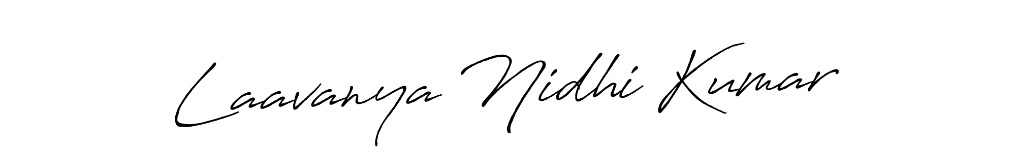 Laavanya Nidhi Kumar stylish signature style. Best Handwritten Sign (Antro_Vectra_Bolder) for my name. Handwritten Signature Collection Ideas for my name Laavanya Nidhi Kumar. Laavanya Nidhi Kumar signature style 7 images and pictures png