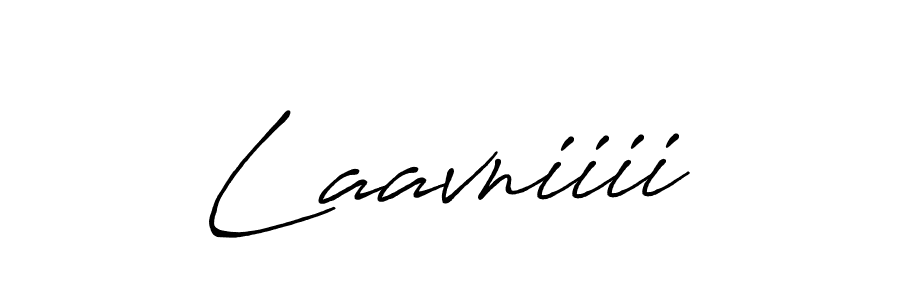 Use a signature maker to create a handwritten signature online. With this signature software, you can design (Antro_Vectra_Bolder) your own signature for name Laavniiii. Laavniiii signature style 7 images and pictures png