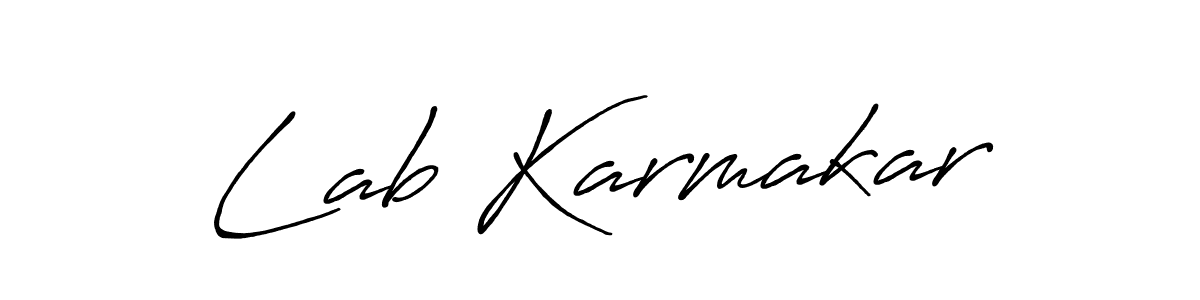 It looks lik you need a new signature style for name Lab Karmakar. Design unique handwritten (Antro_Vectra_Bolder) signature with our free signature maker in just a few clicks. Lab Karmakar signature style 7 images and pictures png