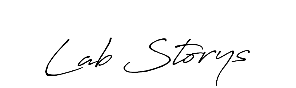 Once you've used our free online signature maker to create your best signature Antro_Vectra_Bolder style, it's time to enjoy all of the benefits that Lab Storys name signing documents. Lab Storys signature style 7 images and pictures png