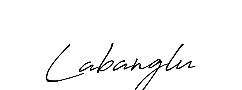 Use a signature maker to create a handwritten signature online. With this signature software, you can design (Antro_Vectra_Bolder) your own signature for name Labanglu. Labanglu signature style 7 images and pictures png