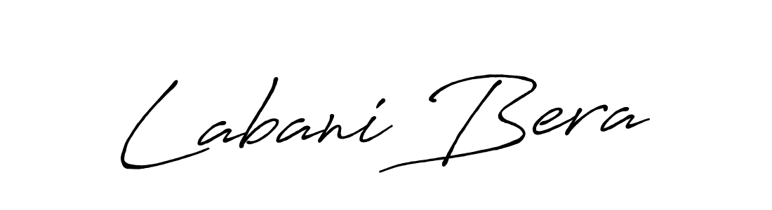 Design your own signature with our free online signature maker. With this signature software, you can create a handwritten (Antro_Vectra_Bolder) signature for name Labani Bera. Labani Bera signature style 7 images and pictures png