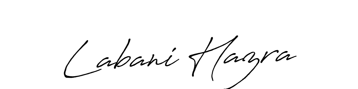 The best way (Antro_Vectra_Bolder) to make a short signature is to pick only two or three words in your name. The name Labani Hazra include a total of six letters. For converting this name. Labani Hazra signature style 7 images and pictures png