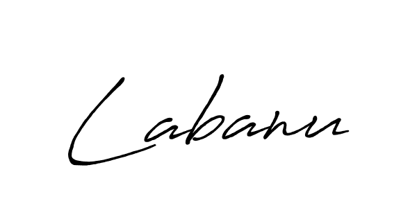 Design your own signature with our free online signature maker. With this signature software, you can create a handwritten (Antro_Vectra_Bolder) signature for name Labanu. Labanu signature style 7 images and pictures png