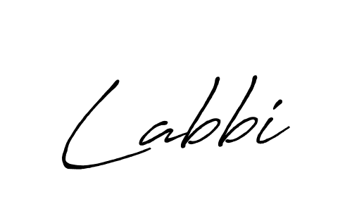 How to make Labbi signature? Antro_Vectra_Bolder is a professional autograph style. Create handwritten signature for Labbi name. Labbi signature style 7 images and pictures png