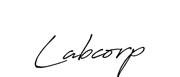 Make a beautiful signature design for name Labcorp. With this signature (Antro_Vectra_Bolder) style, you can create a handwritten signature for free. Labcorp signature style 7 images and pictures png