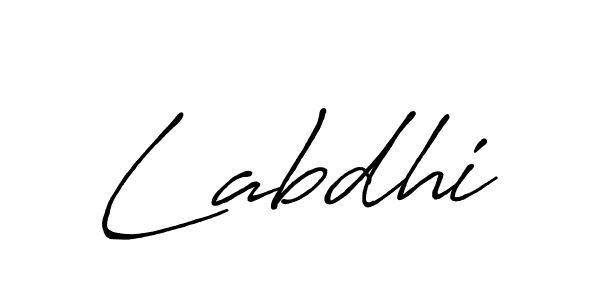 Design your own signature with our free online signature maker. With this signature software, you can create a handwritten (Antro_Vectra_Bolder) signature for name Labdhi. Labdhi signature style 7 images and pictures png