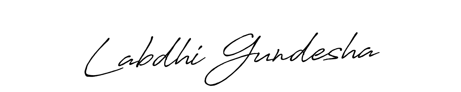 It looks lik you need a new signature style for name Labdhi Gundesha. Design unique handwritten (Antro_Vectra_Bolder) signature with our free signature maker in just a few clicks. Labdhi Gundesha signature style 7 images and pictures png