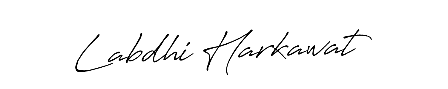 Similarly Antro_Vectra_Bolder is the best handwritten signature design. Signature creator online .You can use it as an online autograph creator for name Labdhi Harkawat. Labdhi Harkawat signature style 7 images and pictures png