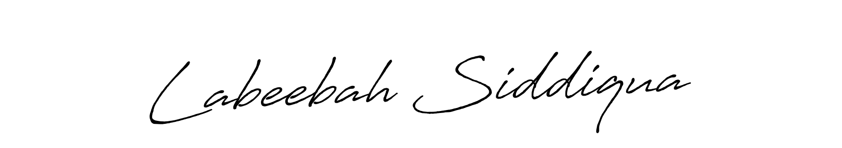 Labeebah Siddiqua stylish signature style. Best Handwritten Sign (Antro_Vectra_Bolder) for my name. Handwritten Signature Collection Ideas for my name Labeebah Siddiqua. Labeebah Siddiqua signature style 7 images and pictures png