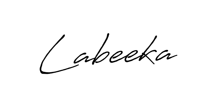 How to make Labeeka signature? Antro_Vectra_Bolder is a professional autograph style. Create handwritten signature for Labeeka name. Labeeka signature style 7 images and pictures png