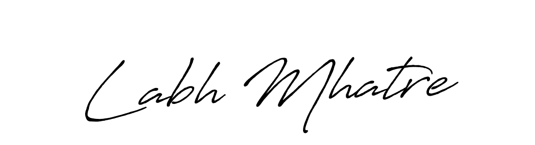 You can use this online signature creator to create a handwritten signature for the name Labh Mhatre. This is the best online autograph maker. Labh Mhatre signature style 7 images and pictures png
