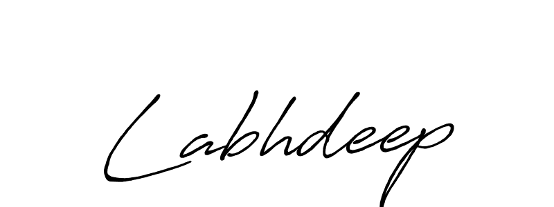 How to make Labhdeep signature? Antro_Vectra_Bolder is a professional autograph style. Create handwritten signature for Labhdeep name. Labhdeep signature style 7 images and pictures png