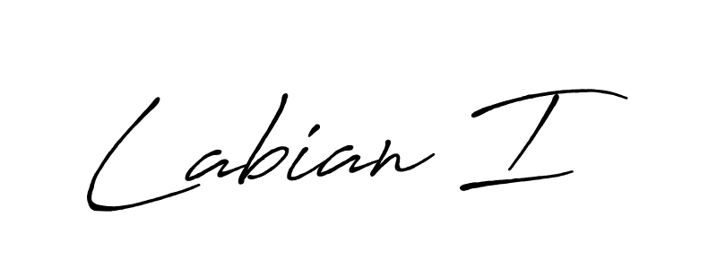 Use a signature maker to create a handwritten signature online. With this signature software, you can design (Antro_Vectra_Bolder) your own signature for name Labian I. Labian I signature style 7 images and pictures png
