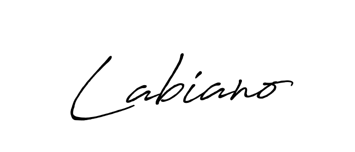 Labiano stylish signature style. Best Handwritten Sign (Antro_Vectra_Bolder) for my name. Handwritten Signature Collection Ideas for my name Labiano. Labiano signature style 7 images and pictures png