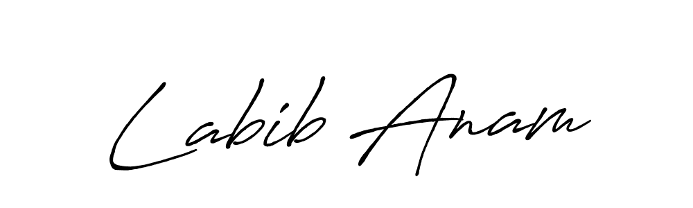 Labib Anam stylish signature style. Best Handwritten Sign (Antro_Vectra_Bolder) for my name. Handwritten Signature Collection Ideas for my name Labib Anam. Labib Anam signature style 7 images and pictures png