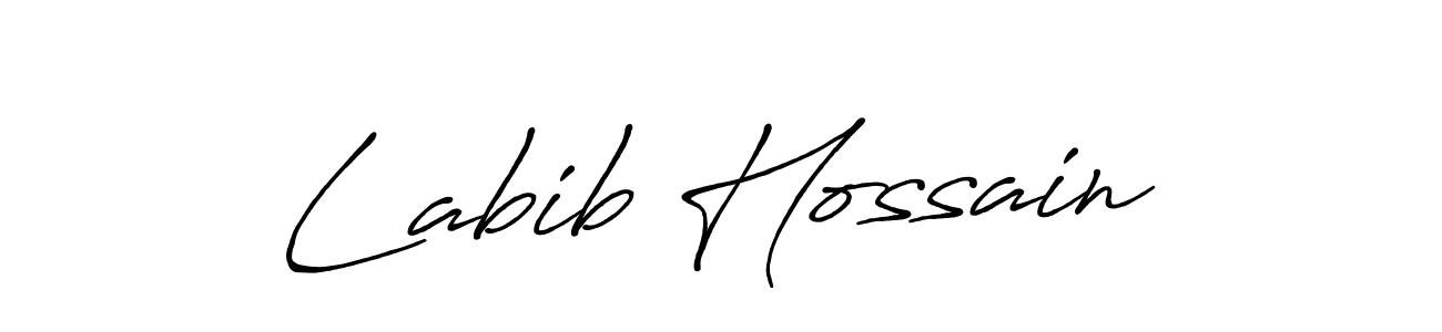 Use a signature maker to create a handwritten signature online. With this signature software, you can design (Antro_Vectra_Bolder) your own signature for name Labib Hossain. Labib Hossain signature style 7 images and pictures png
