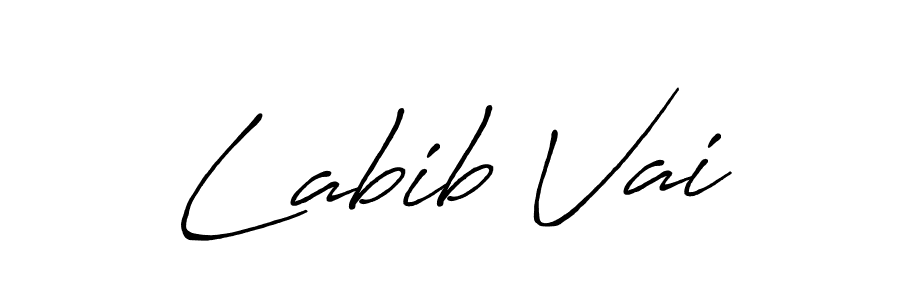 Design your own signature with our free online signature maker. With this signature software, you can create a handwritten (Antro_Vectra_Bolder) signature for name Labib Vai. Labib Vai signature style 7 images and pictures png