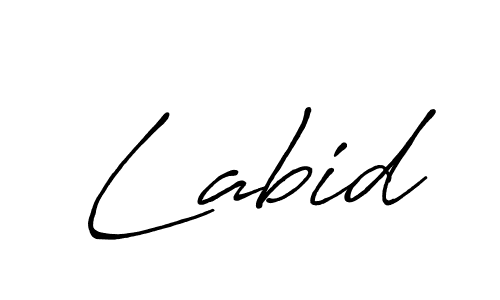 Design your own signature with our free online signature maker. With this signature software, you can create a handwritten (Antro_Vectra_Bolder) signature for name Labid. Labid signature style 7 images and pictures png