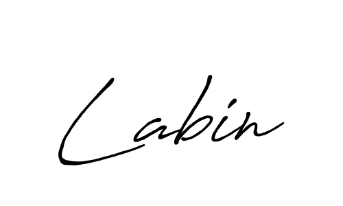 How to make Labin name signature. Use Antro_Vectra_Bolder style for creating short signs online. This is the latest handwritten sign. Labin signature style 7 images and pictures png