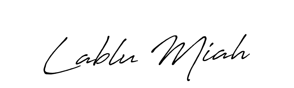 Lablu Miah stylish signature style. Best Handwritten Sign (Antro_Vectra_Bolder) for my name. Handwritten Signature Collection Ideas for my name Lablu Miah. Lablu Miah signature style 7 images and pictures png