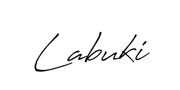 Create a beautiful signature design for name Labuki. With this signature (Antro_Vectra_Bolder) fonts, you can make a handwritten signature for free. Labuki signature style 7 images and pictures png