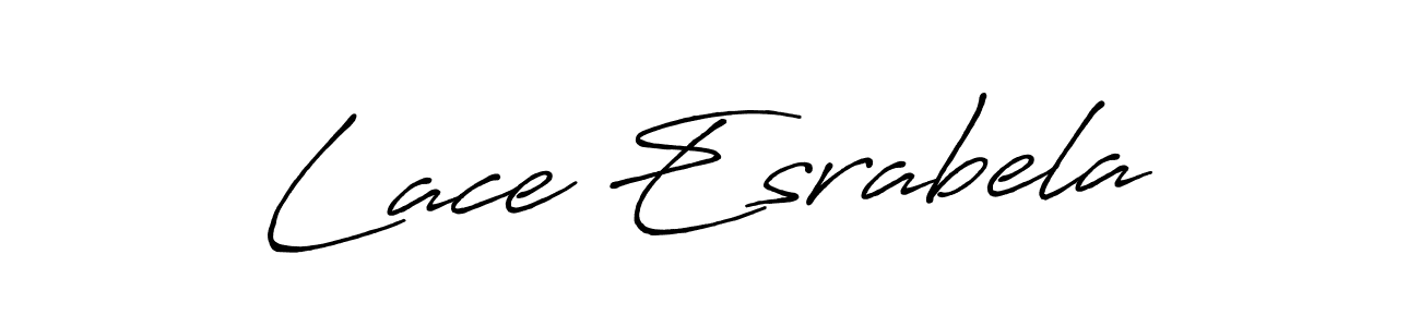 How to make Lace Esrabela signature? Antro_Vectra_Bolder is a professional autograph style. Create handwritten signature for Lace Esrabela name. Lace Esrabela signature style 7 images and pictures png