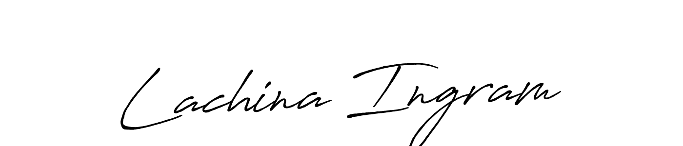 Check out images of Autograph of Lachina Ingram name. Actor Lachina Ingram Signature Style. Antro_Vectra_Bolder is a professional sign style online. Lachina Ingram signature style 7 images and pictures png