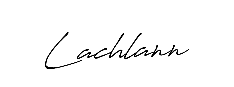 Lachlann stylish signature style. Best Handwritten Sign (Antro_Vectra_Bolder) for my name. Handwritten Signature Collection Ideas for my name Lachlann. Lachlann signature style 7 images and pictures png
