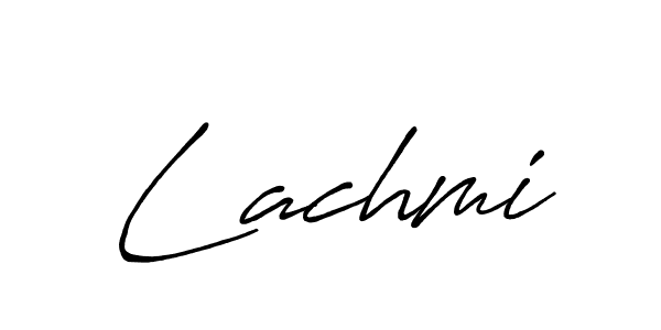 How to make Lachmi name signature. Use Antro_Vectra_Bolder style for creating short signs online. This is the latest handwritten sign. Lachmi signature style 7 images and pictures png