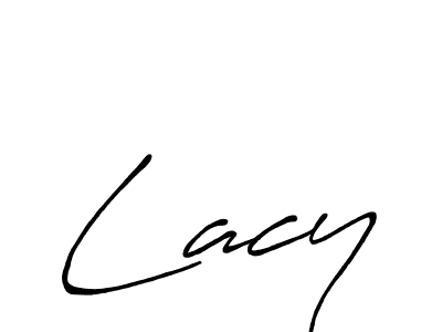 How to make Lacy name signature. Use Antro_Vectra_Bolder style for creating short signs online. This is the latest handwritten sign. Lacy signature style 7 images and pictures png