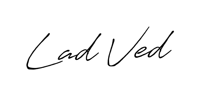 Make a beautiful signature design for name Lad Ved. With this signature (Antro_Vectra_Bolder) style, you can create a handwritten signature for free. Lad Ved signature style 7 images and pictures png